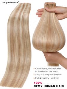 Extensiones de Cabello Humano Ruso Virgen de Doble Trama con Orificio Central Tipo Mariposa XO - Product Image 4