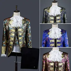 Ballot Style European Performance Suit Men's Dress Studio Theme Host Suit Stage Performance Suit