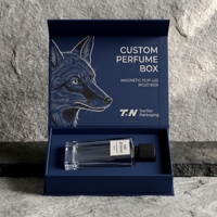 Confezione Regalo Personalizzata Blu per Colonia e Collezione di Fragranze, Scatola Magnetica con Presentazione in Carta e Confezione per Profumo