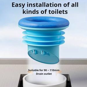 उच्च गुणवत्ता वाले शौचालय फ्लैंज सीलिंग रिंग एंटी-लीकेज और एंटी-बैकफ्लो गंध-सबूत और कॉकरोच-प्रूफ आदर्श स्वच्छ बाथरूम - Product Image 2