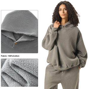 Chất Lượng Cao Người Đàn Ông Áo Nặng Trọng Lượng Rửa Lông Cừu Bán Buôn Tùy Chỉnh In Biểu Tượng Người Đàn Ông Trống Áo Thun Áo Quá Khổ Áo - Product Image 3