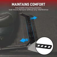 Support de fixation réglable pour extincteur BEVINSEE pour BMW E46 325i 330Ci 325xi