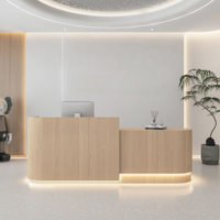 Bureau d'accueil moderne pour hôpital et supermarché - Multifonctionnel, taille/couleur/logo personnalisables, utilisation commerciale durable