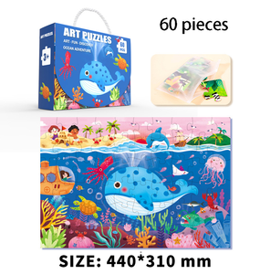 2024 nuovi prodotti cartone animato principessa pirata dinosauro elfo modello di carta personalizzata 60 pz <span class=keywords><strong>puzzle</strong></span> giocattolo educativo precoce per bambini - Product Image 6