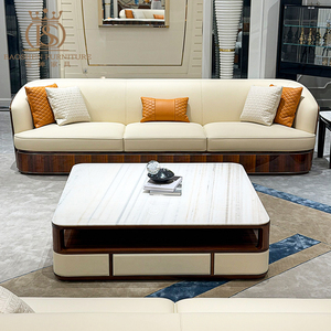 Juego <span class=keywords><strong>de</strong></span> Sofás <span class=keywords><strong>de</strong></span> Cuero <span class=keywords><strong>de</strong></span> Lujo BS, <span class=keywords><strong>Muebles</strong></span> para Sala <span class=keywords><strong>de</strong></span> Estar, Solución Integral, Sofá, Mesa <span class=keywords><strong>de</strong></span> Centro <span class=keywords><strong>de</strong></span> Madera, para Vestíbulo <span class=keywords><strong>de</strong></span> Hotel <span class=keywords><strong>de</strong></span> Alta Gama - Product Image 3