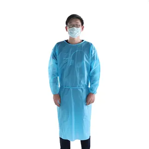 Tek kullanımlık tıbbi mont laboratuvar ceket doktorlar üniforma sms laboratuvar ceket üniforma