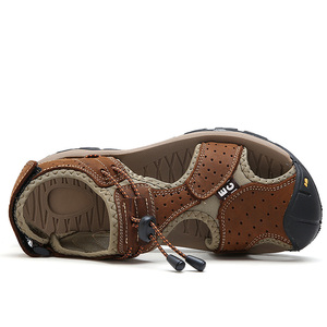 <span class=keywords><strong>Sandali</strong></span> da <span class=keywords><strong>Uomo</strong></span> per Esterni, Scarpe da Trekking e Spiaggia, Sportive, da Pescatore, in Pelle, Slip-on, Basse, Estive, Traspiranti, Fatte a Mano, a Punta Chiusa - Product Image 4