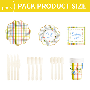 Platos de Papel Florales DAMAI, Platos Desechables con Diseño de Margaritas para Fiestas, Bodas, Despedidas de Soltera, Cumpleaños, Fiestas de Té - Product Image 6