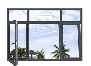 Ventanas abatibles de aluminio modernas serie KT120, aislamiento térmico de vidrio Low E y protección UV, ventanas y puertas <span class=keywords><strong>Ropo</strong></span> - Product Image 2