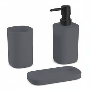 Set di Accessori in Tela Grigio Scuro - Product Image 2