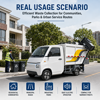 Camion Elettrico LH2000 per Raccolta Rifiuti con Caricamento Posteriore, Macchina per Pulizia Industriale, Fornitura all'Ingrosso per Fabbriche