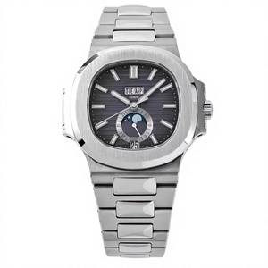 Reloj Mecánico de Lujo de Alta Calidad, Sumergible, 40.5mm, Movimiento PPF Factory Cal.324, 5726, Fase Lunar, Color Gris - Product Image 1