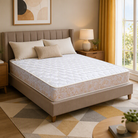 Matelas de lit superposé hybride en mousse compressée fine à usage hôtelier, avec fonction massage et design contemporain, vente directe usine