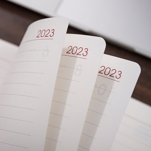 Agenda/Diary Delijia 2027 A5 à couverture rigide en paille, reliure cousue, 352 <span class=keywords><strong>pages</strong></span>, 70 g/m², blanc, pour planification quotidienne, hebdomadaire et mensuelle - Product Image 6