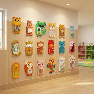Jouet interactif en bois Ours - Jeu éducatif préscolaire de mémoire et d'association des aliments, Tableau d'activités - En stock maintenant, personnalisation acceptée - Product Image 2