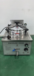 Friteuse à pression de gaz en acier inoxydable 16L certifiée CE | Machine à broast de poulet de style <span class=keywords><strong>KFC</strong></span> pour équipement de cuisine de restaurant - Product Image 2