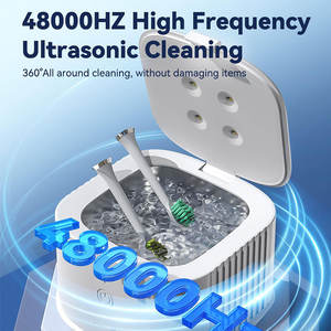 Yeni ev 48kHz yüksek ultrasonik frekans 48kHz yüksek ultrasonik takı diş fırçası temizleme makinesi UV lamba elektrikli açık - Product Image 4