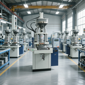 Piccola Macchina Idraulica Verticale per Stampaggio a Iniezione per la Produzione di Manici per Fornelli in Bachelite, Custodie per Cellulari e Manici per Cacciaviti - Product Image 2