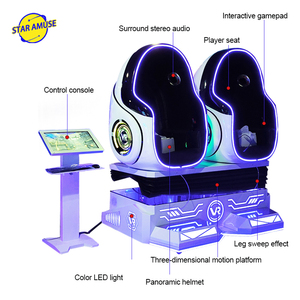 Simulateur d'intérieur multi-jeux <span class=keywords><strong>VR</strong></span> chaise à œufs de réalité virtuelle équipement de tir spatial pour aéroports centres commerciaux parcs d'aventure - Product Image 3