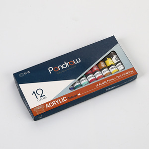 สีอะคริลิคเบิร์ธา แพนดราว์ 12 สี ขนาด 12 มล. ต่อหลอด สำหรับงานศิลปะ นักเรียน และเด็ก - Product Image 4