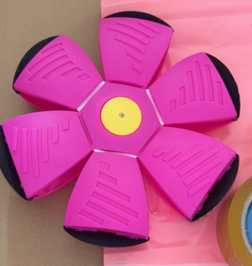 Mainan Bola UFO Terbang Portabel untuk Anjing Peliharaan, Kreatif, Penghilang Stres, Lampu Ajaib, Terbuat dari Plastik Tahan Lama, Mainan Bergaya Olahraga yang Menyenangkan - Product Image 5