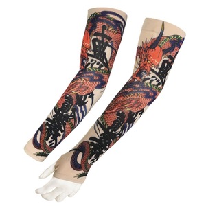 Manches de protection solaire anti-UV en nylon/cachemire à impression numérique 360°, motif Dragon Descendants, best-seller transfrontalier - Product Image 4