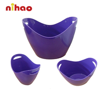 NIHAO Nieuw Ontwerp Plastic IJs Emmer Promotionele Voedselveilige Bar Bier Champagne Koeler Container Aangepaste Bier IJs Emmer