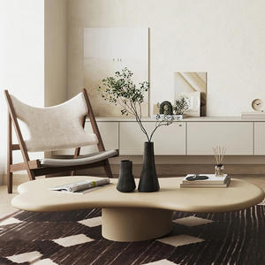 Table basse en fibre de verre personnalisable au design moderne en forme de nuage, couleur personnalisée, peinture durable, meubles de salon pour la maison - Product Image 4