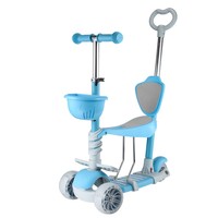 Trottinette légère à 3 roues pour enfants de 3 à 6 ans avec roues en PU, cadre en fer, siège inclus, trottinette pour enfants