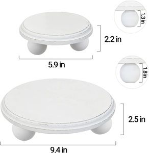 Présentoir en bois empilable de style rustique antique poli pour la décoration et l'exposition de <span class=keywords><strong>table</strong></span> de cuisine - Product Image 3