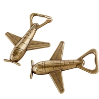 HXY 3D faveurs de mariage Antique or avion ouvre-bouteille créatif métal bière avion ouvre en alliage de Zinc avion ouvre