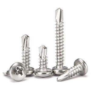 Vis autoperceuses Tek Yaente Factory M4.2-M4.8 pour tôle d'acier, acier inoxydable 410, tête fraisée Phillips avec rondelle - Product Image 4