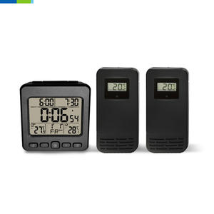 Digitale Draadloze Lcd Weerstation Vochtigheidsmeter Huishouden Kamertemperatuur Meters Plastic Vlees Draadloos Weerstation - Product Image 2