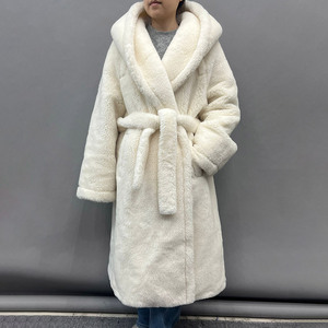 Jancoco New Vintage Winter <strong>Coat</strong> <strong>Plus</strong> <strong>Size</strong> Ladies Long Warm Sheepskin Woolen <strong>Teddy</strong> Wool <strong>Coat</strong> High Hood - Product Image 5