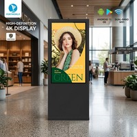 Pantalla Digital de Señalización de 55 Pulgadas para Publicidad Exterior en Centros Comerciales