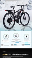 Vélo Électrique Tout-Terrain Akez Haute Puissance 29 Pouces 48V 1000W avec Tube Diagonal, VTT Électrique 29 Zoll, Entrepôt UE