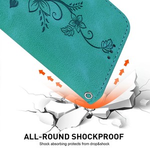 Funda de Teléfono de Lujo con Patrón de Flores en Relieve, Funda Tipo Cartera de Cuero PU con Cordón para OPPO <span class=keywords><strong>Realme</strong></span> C100 4G C100i - Product Image 3