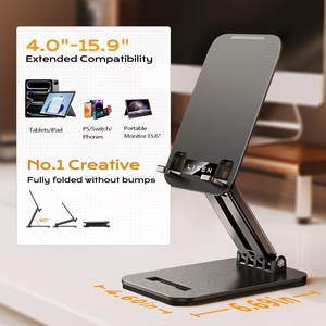 Support pliable pour tablette LISEN, support réglable pour iPad, support portable pour moniteur, pour bureau, maison, chevet, compatible avec les tablettes iPhone <span class=keywords><strong>de</strong></span> 4 à 15,9 pouces - Product Image 6