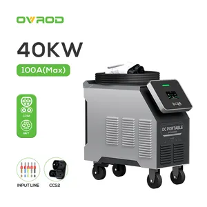 Ovrod produk baru portabel dapat digerakkan Ccs2 40kw 400v Dc darurat cepat Ev pengisi daya stasiun pengisi daya ponsel Ev