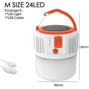 Lampadina esterna di emergenza di illuminazione luminosa per escursioni portatile lampada da tenda da campeggio lanterna con appeso - Product Image 2