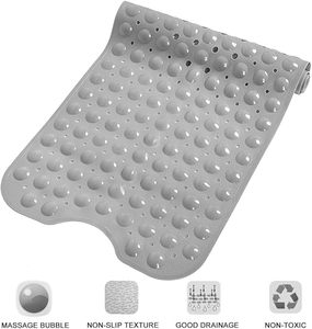 Tapis de bain et de douche en PVC avec envers antidérapant en caoutchouc, résistant à l'eau, adapté aux animaux domestiques, pour la maison et l'hôtellerie - Product Image 2