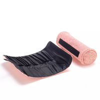 Pochette à pinceaux de maquillage à paillettes, multi-compartiments, fermeture éclair, étui de rangement portable pour outils de beauté, logo personnalisé