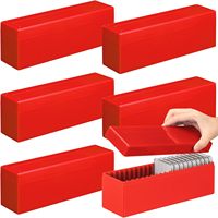 Boîte de rangement en plastique personnalisée de haute qualité, bleue, rouge, noire, transparente, pour pièces de monnaie classées NGC PCGS, 20 supports pour pièces de monnaie