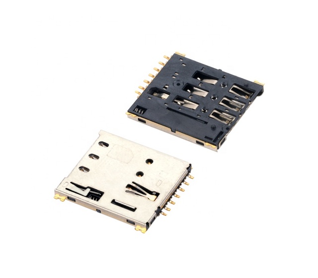 MUP-C7801 nano SIM card Housing Connector push push Nano sim Card Connector for phone Computer sell in Israel India Thailand