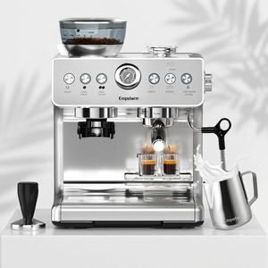 Machine à café expresso électrique professionnelle Empstorm 21M avec moulin intégré réglable, du grain à la tasse, pour usage domestique et hôtelier - Product Image 1