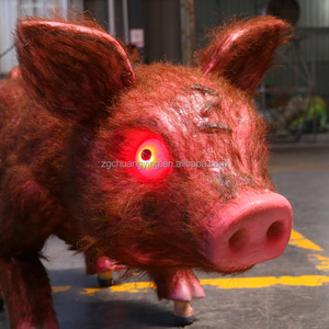 Robot Cochon Animatronique d'Halloween pour Décoration d'Événements de <span class=keywords><strong>Parc</strong></span> <span class=keywords><strong>à</strong></span> Thème, Grand Animal Robotique avec Yeux Lumineux et Contrôle par Application <span class=keywords><strong>à</strong></span> Distance - Product Image 6