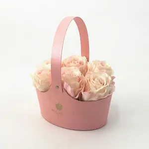 Promotional fashion Paper basket flower packing paper basket florist supplies