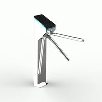 Torniquete Trípode, Sistema de Control de Acceso Biométrico, Barrera Giratoria Inteligente de 3 Patas a la Altura de la Cintura para Gimnasio, Fitness y Oficina