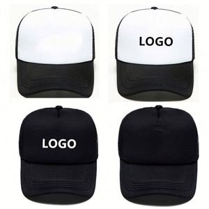 Polyester Foam Front 5 Panel High Quality Print Embroidery Logo Back Mesh Snapback Trucker <b>Hat</b> Promotion Gift - Product Image 2
