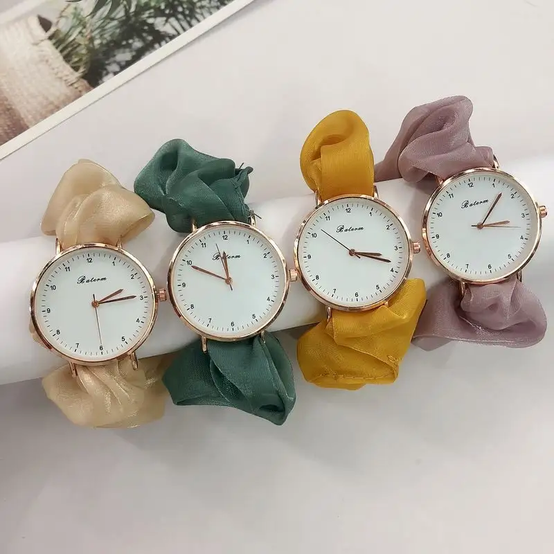 Scrunch ies Uhr für Frauen Elastic Scrunchy Band Watch Abschluss geschenke für Studenten